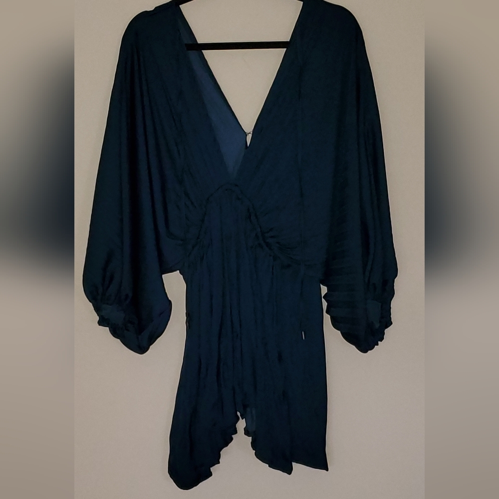 Free People Navy Mini Arzel Dress - Picture 7 of 12